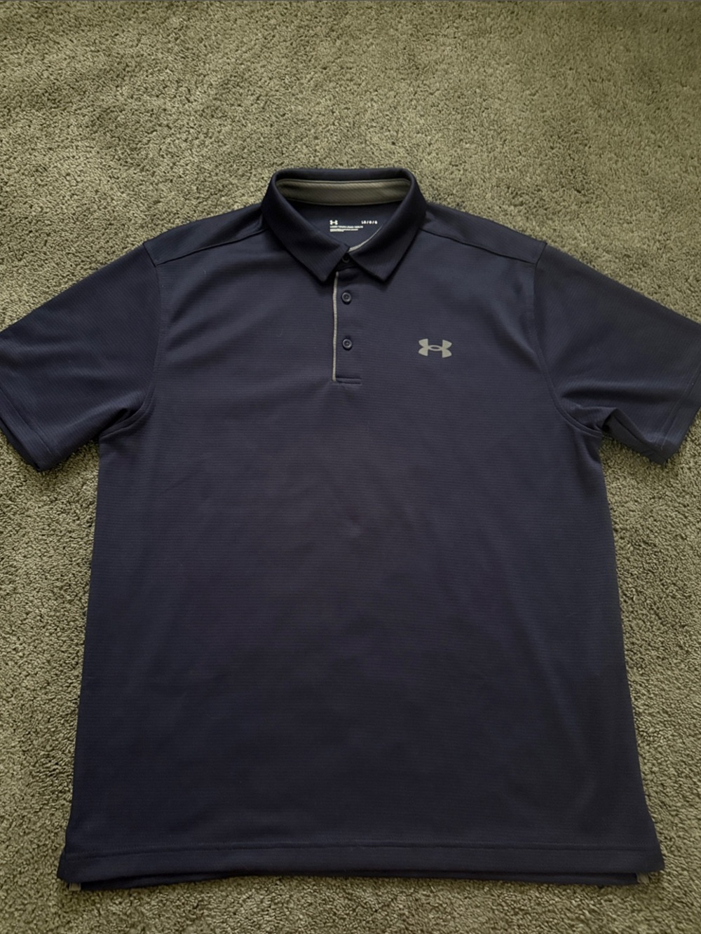 Under Armour Men's Dark Navy Tech Polo with Chest Logo